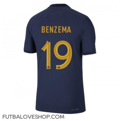 Dres Francúzsko Karim Benzema #19 Domáci MS 2022 Krátky Rukáv